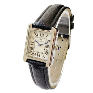 Reloj lujo clásico cuarzo cuadrado acero inoxidable puro