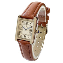 Cargar imagen en el visor de la galería, Reloj lujo clásico cuarzo cuadrado acero inoxidable puro