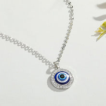 Cargar imagen en el visor de la galería, Collarojo malvado turco de cristal niña 1.5cm, joyería suerte, cadena de clavícula elegante,
