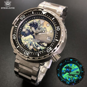 Reloj buceo 300m esfera lumnosa 47.5mm. 3 años garantia.