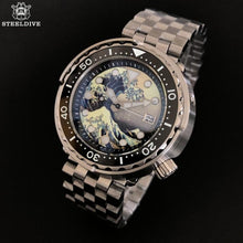 Cargar imagen en el visor de la galería, Reloj buceo 300m esfera lumnosa 47.5mm. 3 años garantia.
