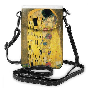 Klimt phone bag de cuero sintetico de microfibra. Mascarilla a juego.