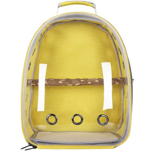 Bolsa de viaje para loros y mascotas, mochila transparente. 31x28x41cm