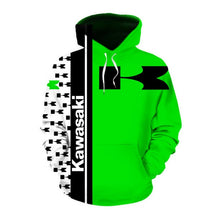 Cargar imagen en el visor de la galería, Green Fashion: Sudadera Kawasaki 6XL