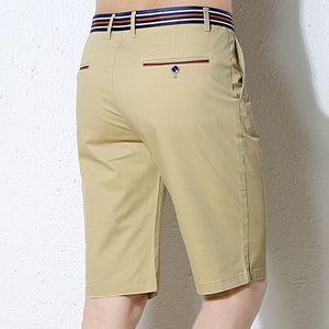 Pantalones cortos elásticos de algodón para Hombre. Bermudas largos. 28-38. Colores