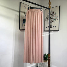 Cargar imagen en el visor de la galería, Pantalones rectos de cintura elástica para mujer, PP pink. L