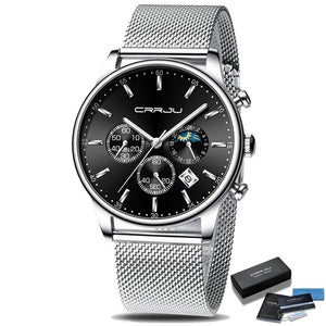 Reloj AZUL de cuarzo lujo hombre, cronógrafo deportivo 42mm. OFERTA FLASH