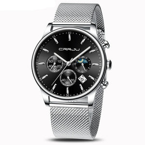 Reloj AZUL de cuarzo lujo hombre, cronógrafo deportivo 42mm. OFERTA FLASH