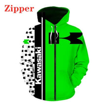 Cargar imagen en el visor de la galería, Green Fashion: Sudadera Kawasaki 6XL