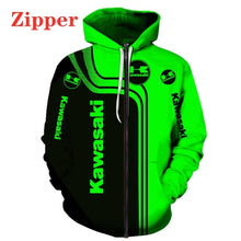 Cargar imagen en el visor de la galería, Green Fashion: Sudadera Kawasaki 6XL