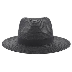 Vintage Panama Hat Hombres Straw Fedora Hombre Sunhat Mujeres Verano Playa Sun Visor Cap Chapeau Cool Jazz Trilby Cap Sombrero MX17161