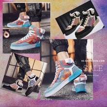 Cargar imagen en el visor de la galería, Zapatillas malla de aire cuero antideslizantes, coloridos. Logomania 39-44